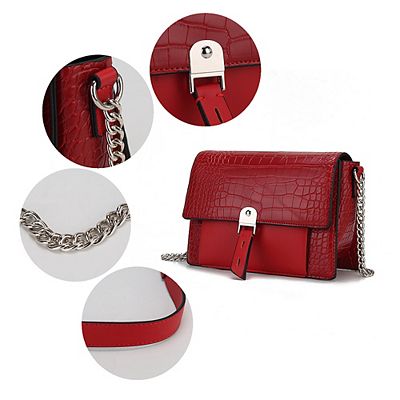 MKF Collection Hope Crocodile Embossed Women's Bag by Mia K MKF Collection Hope Crocodile Embossed Women's Bag by Mia K