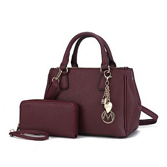 MKF Collection Ruth Women's Satchel Bag with Wallet by Mia K