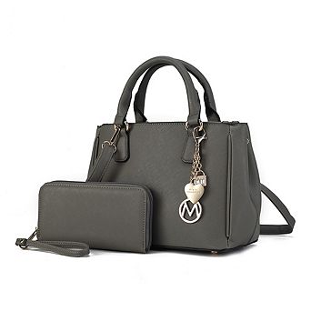 MKF Collection Ruth Women's Satchel Bag with Wallet by Mia K