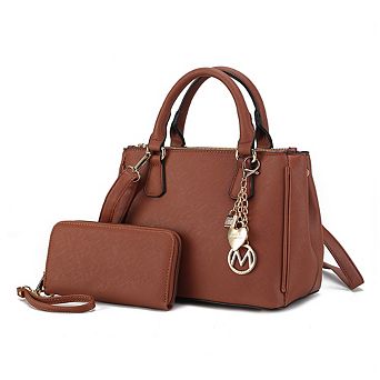 MKF Collection Ruth Women's Satchel Bag with Wallet by Mia K