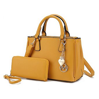 MKF Collection Ruth Women's Satchel Bag with Wallet by Mia K