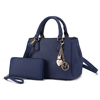 MKF Collection Ruth Women's Satchel Bag with Wallet by Mia K