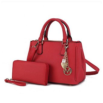 MKF Collection Ruth Women's Satchel Bag with Wallet by Mia K