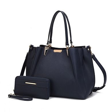 MKF Collection Kane Women's Satchel Bag with Wallet by Mia K