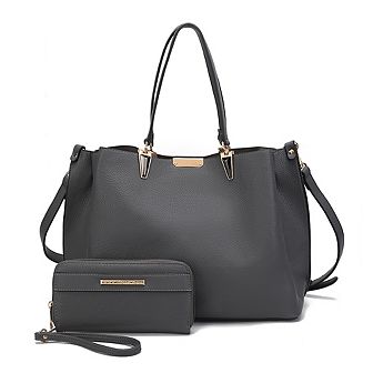 MKF Collection Kane Women's Satchel Bag with Wallet by Mia K