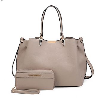 MKF Collection Kane Women's Satchel Bag with Wallet by Mia K