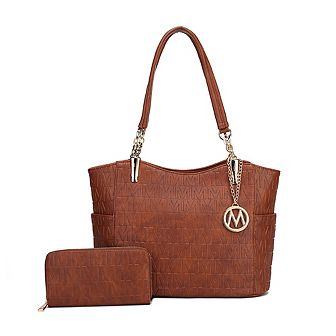 MKF Collection Allison 2 pc Tote & Wallet by Mia K