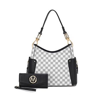 MKF Collection Penelope Circular Print Shoulder Bag witch matching wallet by Mia K- 2 pc
