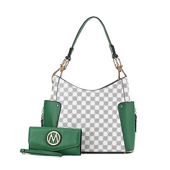 MKF Collection Penelope Circular Print Shoulder Bag witch matching wallet by Mia K- 2 pc