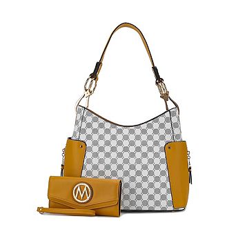 MKF Collection Penelope Circular Print Shoulder Bag witch matching wallet by Mia K- 2 pc