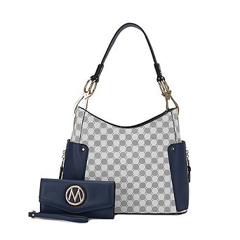 MKF Collection Penelope Circular Print Shoulder Bag witch matching wallet by Mia K- 2 pc