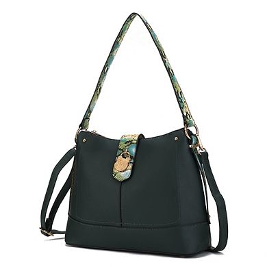 MKF Collection Ezra Snake embossed Shoulder Hobo Bag by Mia K