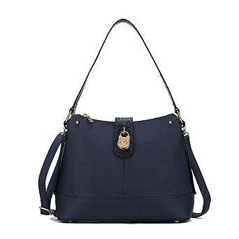 MKF Collection Ezra Snake embossed Shoulder Hobo Bag by Mia K