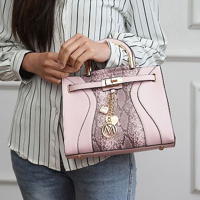 MKF Collection Cassia Snake embossed Women's Satchel Bag by Mia K
