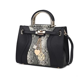 MKF Collection Cassia Snake embossed Women's Satchel Bag by Mia K