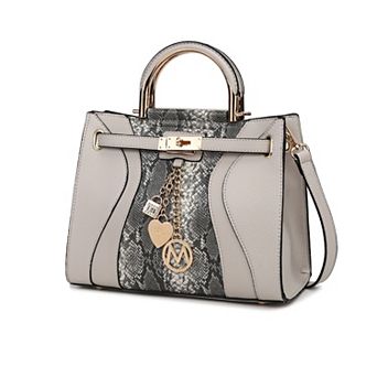 MKF Collection Cassia Snake embossed Women's Satchel Bag by Mia K