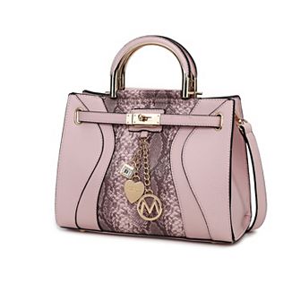 MKF Collection Cassia Snake embossed Women's Satchel Bag by Mia K