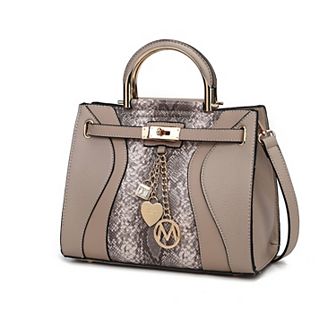 MKF Collection Cassia Snake embossed Women's Satchel Bag by Mia K