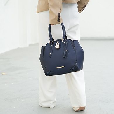 MKF Collection Lorena Snake embossed Satchel Bag by Mia K