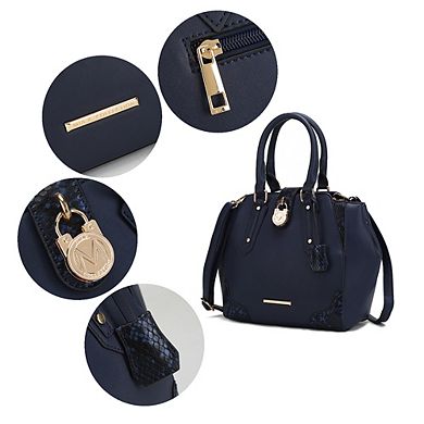 MKF Collection Lorena Snake embossed Satchel Bag by Mia K