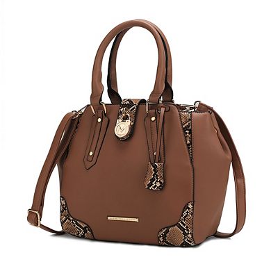 MKF Collection Lorena Snake embossed Satchel Bag by Mia K