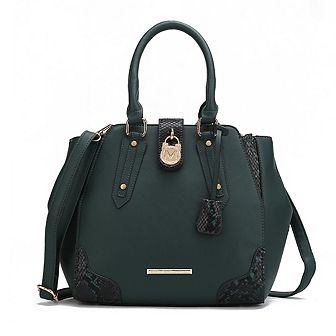 MKF Collection Lorena Snake embossed Satchel Bag by Mia K