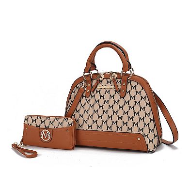MKF Collection Frida Satchel & matching Wallet by Mia K- 2 PCS Set