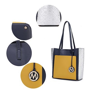 MKF Collection Leah color-block Women’s Tote Bag by Mia K
