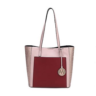 MKF Collection Leah color-block Women’s Tote Bag by Mia K