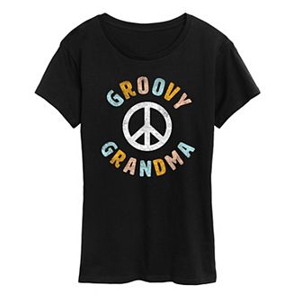 Women's Groovy Grandma Graphic Tee