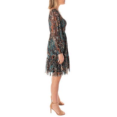 Women's Taylor Dress Mesh & Smocked Mini Dress