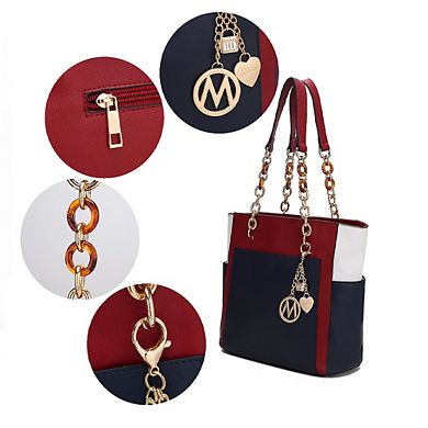 MKF Collection Rochelle Women's Tote & Wristlet Set by Mia K