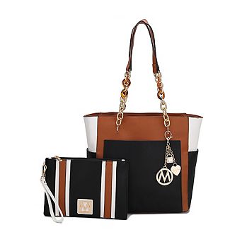 MKF Collection Rochelle Women's Tote & Wristlet Set by Mia K