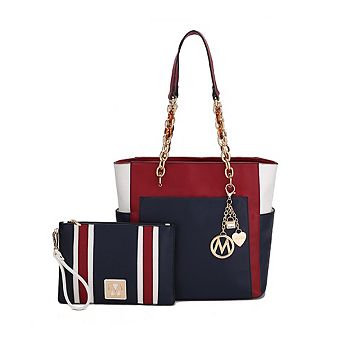 MKF Collection Rochelle Women's Tote & Wristlet Set by Mia K