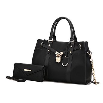 MKF Collection Christine Women’s Satchel Bag with wallet by Mia K 2 pc
