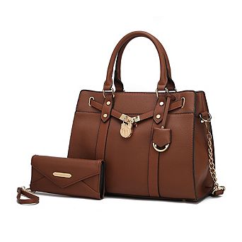 MKF Collection Christine Women’s Satchel Bag with wallet by Mia K 2 pc