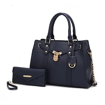 MKF Collection Christine Women’s Satchel Bag with wallet by Mia K 2 pc