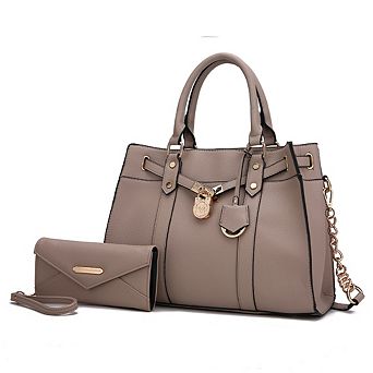 MKF Collection Christine Women’s Satchel Bag with wallet by Mia K 2 pc