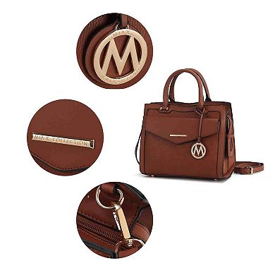 MKF Collection Alyssa Multi Compartment Satchel by Mia k