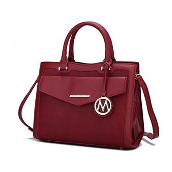 MKF Collection Alyssa Multi Compartment Satchel by Mia k