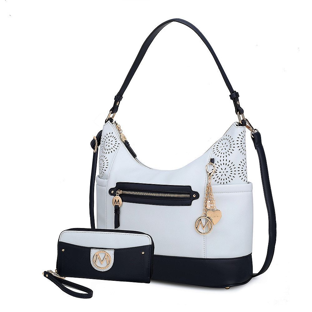 MKF Geny Faux-Snake Shoulder Bag with Wallet Mia K