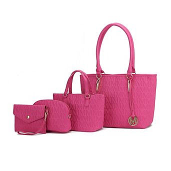 MKF Collection Edelyn Tote Handbag 4 pc Set by Mia K