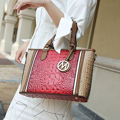 MKF Collection Lizza Croco Embossed Women's Tote by Mia K