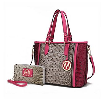 MKF Collection Lizza Croco Embossed Women's Tote by Mia K