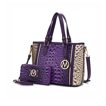 MKF Collection Lizza Croco Embossed Women's Tote by Mia K