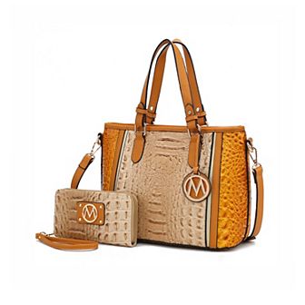 MKF Collection Lizza Croco Embossed Women's Tote by Mia K