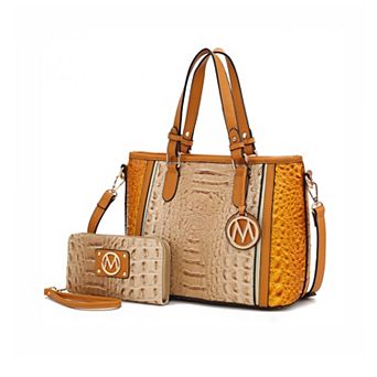 MKF Collection Lizza Croco Embossed Women's Tote by Mia K