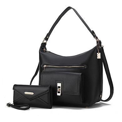 MKF Collection Clara Hobo Shoulder Bag & Wristlet Wallet by Mia K