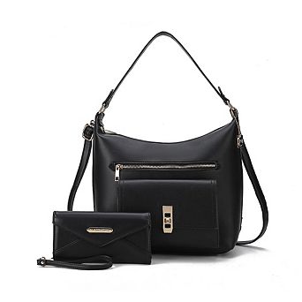 MKF Collection Clara Hobo Shoulder Bag & Wristlet Wallet by Mia K