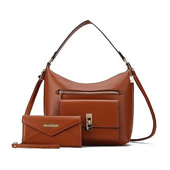 MKF Collection Clara Hobo Shoulder Bag & Wristlet Wallet by Mia K